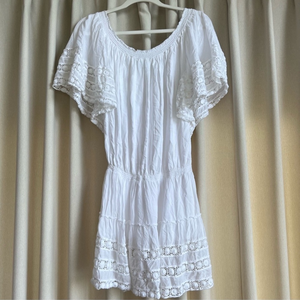 Melissa Odabash white swim coverup